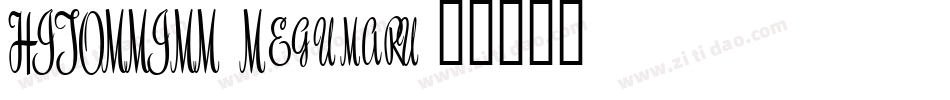 HITORMISS Regular字体转换